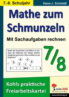 7./8. Schuljahr, Sachaufgaben / Mathe zum Schmunzeln