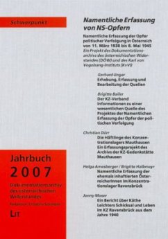 Cover Jahrbuch des Dokumentationsarchivs des österreichischen Widerstandes 2007