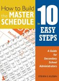 How to Build the Master Schedule in 10 Easy Steps