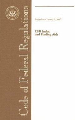 Code of Federal Regulations: CFR Index and Finding AIDS