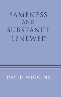 Sameness and Substance Renewed - Wiggins, David