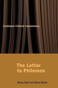 The Letter to Philemon - Barth, Markus; Blanke, Helmut