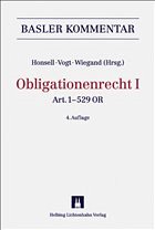 Obligationenrecht I - Honsell, Heinrich / Vogt, Nedim Peter / Wiegand, Wolfgang (Hgg.)