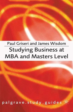 Cover Studying Business at MBA and Masters Level