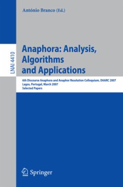 Anaphora: Analysis, Algorithms and Applications - Branco, António (Volume ed.)
