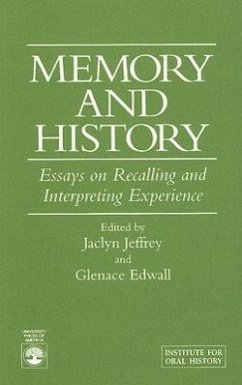 Memory and History - Jeffrey, Jaclyn; Edwall, Glenace I
