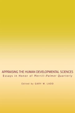 Cover Appraising the Human Developmental Sciences