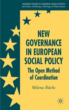 New Governance in European Social Policy - Büchs, Milena