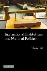 International Institutions and National Policies - Dai, Xinyuan