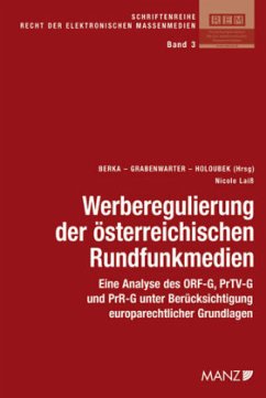 Cover Werberegulierung der österreichischen Rundfunkmedien