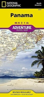 National Geographic Adventure Map Panama - National Geographic Maps