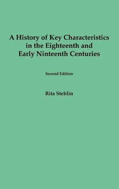 Cover A History of Key Characteristics in the 18th and Early 19th Centuries