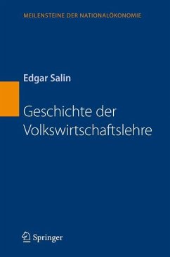 Geschichte der Volkswirtschaftslehre - Salin, Edgar