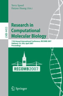 Research in Computational Molecular Biology - Speed, Terry / Huang, Haiyan (eds.)