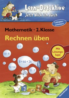 Rechnen üben, Mathematik 2. Klasse / Lern-Detektive - Lernspiel