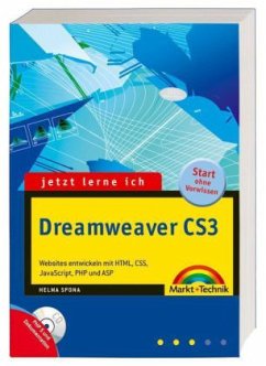 Jetzt lerne ich Dreamweaver CS3, m. CD-ROM - Spona, Helma