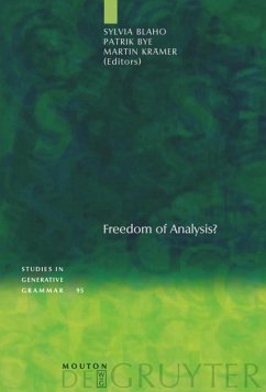 Freedom of Analysis? - Blaho, Sylvia / Bye, Patrik / Krämer, Martin (eds.)