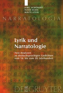 Lyrik und Narratologie - Schönert, Jörg;Hühn, Peter;Stein, Malte