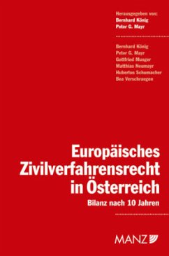 Cover Europäisches Zivilverfahrensrecht in Österreich