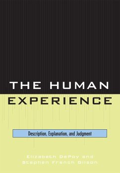 The Human Experience - Depoy, Elizabeth; Gilson, Stephen