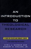 Introduction To Theological Research