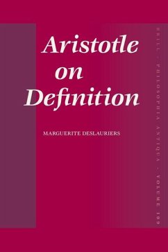 Aristotle on Definition - Deslauriers, Marguerite