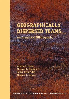 Geographically Dispersed Teams - Sessa, Valerie I.; Prestridge, Sonya; Kossler, Michael E.