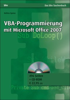 VBA-Programmierung mit Microsoft Office 2007, m. CD-ROM - Spona, Helma