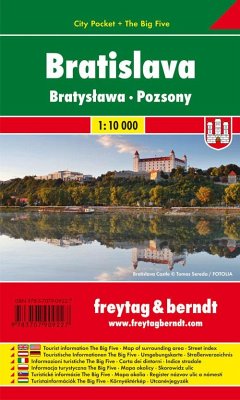 Freytag & Berndt Stadtplan Preßburg / Bratislava / Pozsony. Bratyslawa