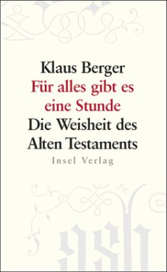 Für alles gibt es eine Stunde - Berger, Klaus