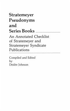 Stratemeyer Pseudonyms and Series Books - Johnson, Deidre