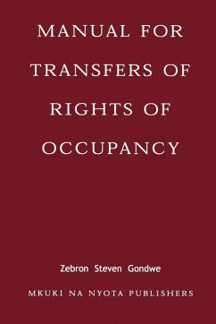 Cover Manual for Transfers of Rights of Occupa