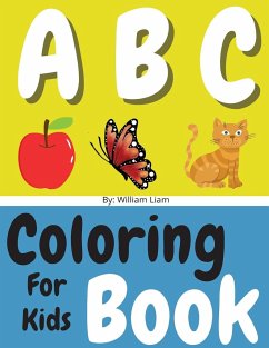 English Alphabet Letters Coloring Book For Kids - Liam, William