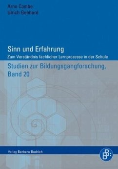 Sinn und Erfahrung - Combe, Arno;Gebhard, Ulrich