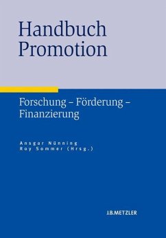 Handbuch Promotion - Nünning, Ansgar / Sommer, Roy (Hgg.)