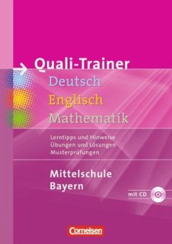 Quali-Trainer Deutsch / Englisch / Mathematik, Gesamtband Hauptschule Bayern, m. Audio-CD