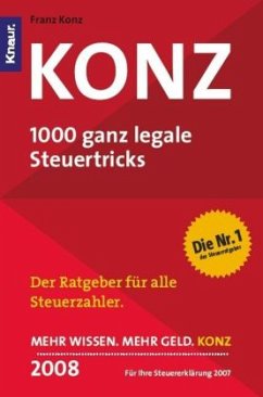 Cover Konz 2008, 1000 ganz legale Steuertricks
