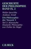 Geschichte der Philosophie Bd. 9/2: Die Philosophie der Neuzeit 3 / Geschichte der Philosophie 9/2, Tl.3