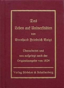 Cover Das Leben auf Universitäten von Bernhard Friedrich Voigt