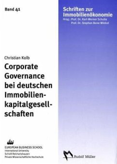 Corporate Governance bei deutschen Immobilienkapitalgesellschaften - Kolb, Christian