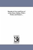 Remains in Verse and Prose of Arthur Henry Hallam, With A Preface and Memoir ...