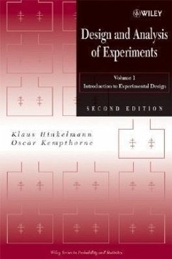 Design and Analysis of Experiments, Volume 1 - Hinkelmann, Klaus; Kempthorne, Oscar