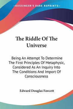 The Riddle Of The Universe