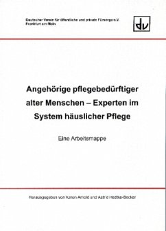 Cover Angehörige pflegebedürftiger alter Menschen - Experten im System häuslicher Pflege