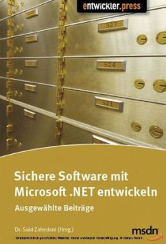 Cover Sichere Software mit Microsoft .NET entwickeln