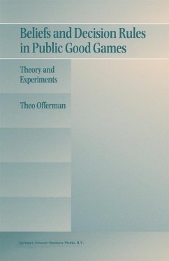 Beliefs and Decision Rules in Public Good Games - Offerman, Theo