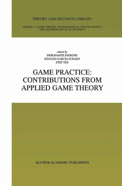 Game Practice: Contributions from Applied Game Theory - Patrone, Fioravante / García-Jurado, Ignacio / Tijs, Stef (eds.)