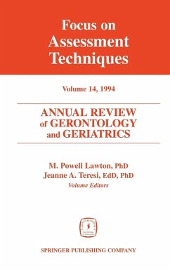 Annual Review of Gerontology and Geriatrics, Volume 14, 1994