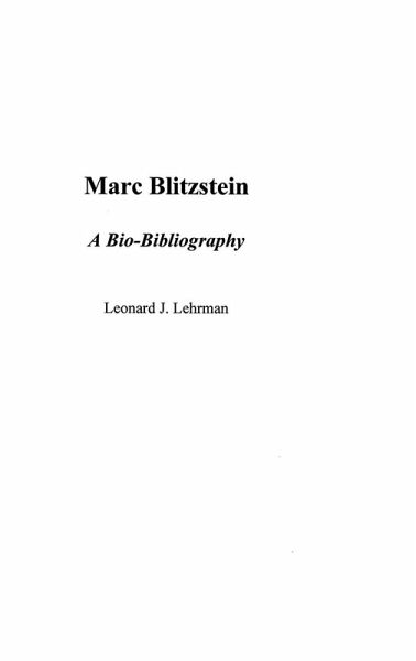 Marc Blitzstein Marc Blitzstein