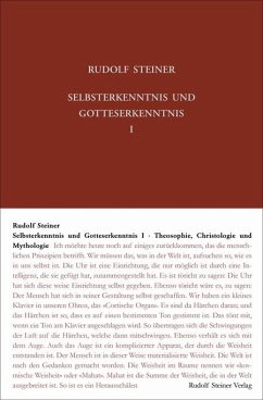 Selbsterkenntnis und Gotteserkenntnis 1 - Steiner, Rudolf